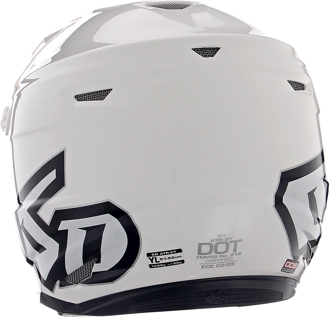 6D ATR-2Y Helmet - Gloss White - Small 11-5610