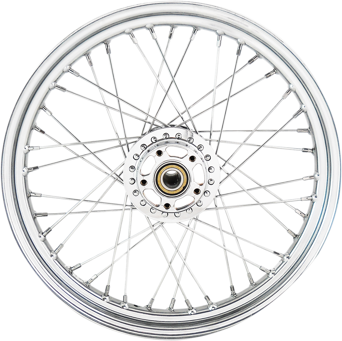 DRAG SPECIALTIES Front Wheel - Dual Disc/No ABS - Chrome - 19"x2.50" - '11+ 1200C/1200X DUAL DISC,XL1200C/X ONLY 64561D