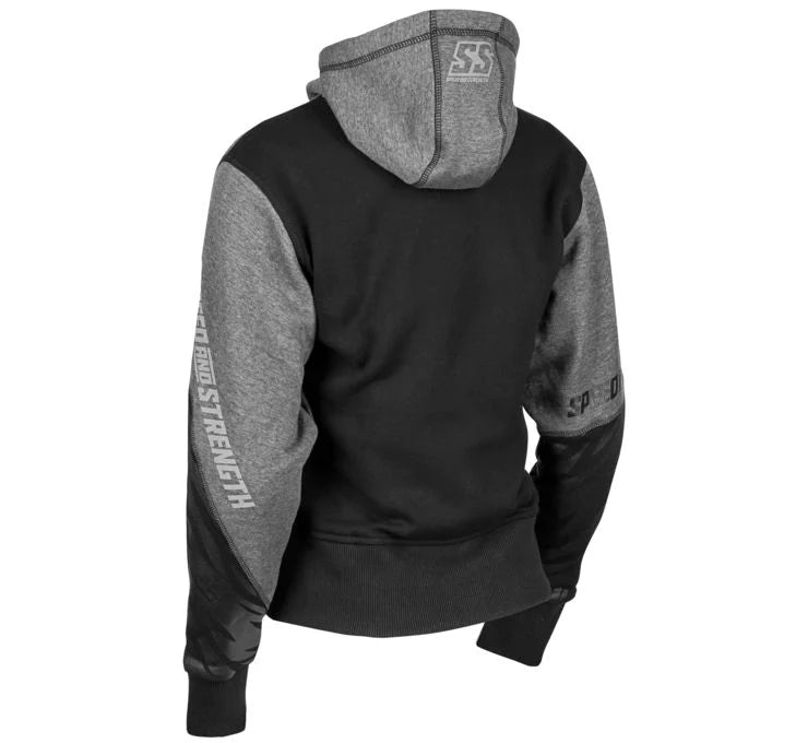 Speed and Strength Cat Outa Hell Hoody Grey/Black Womens - Large 884443
