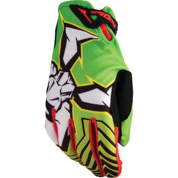 MOOSE RACING Agroid™ Pro Gloves - Green/Red - 3XL 3330-8114