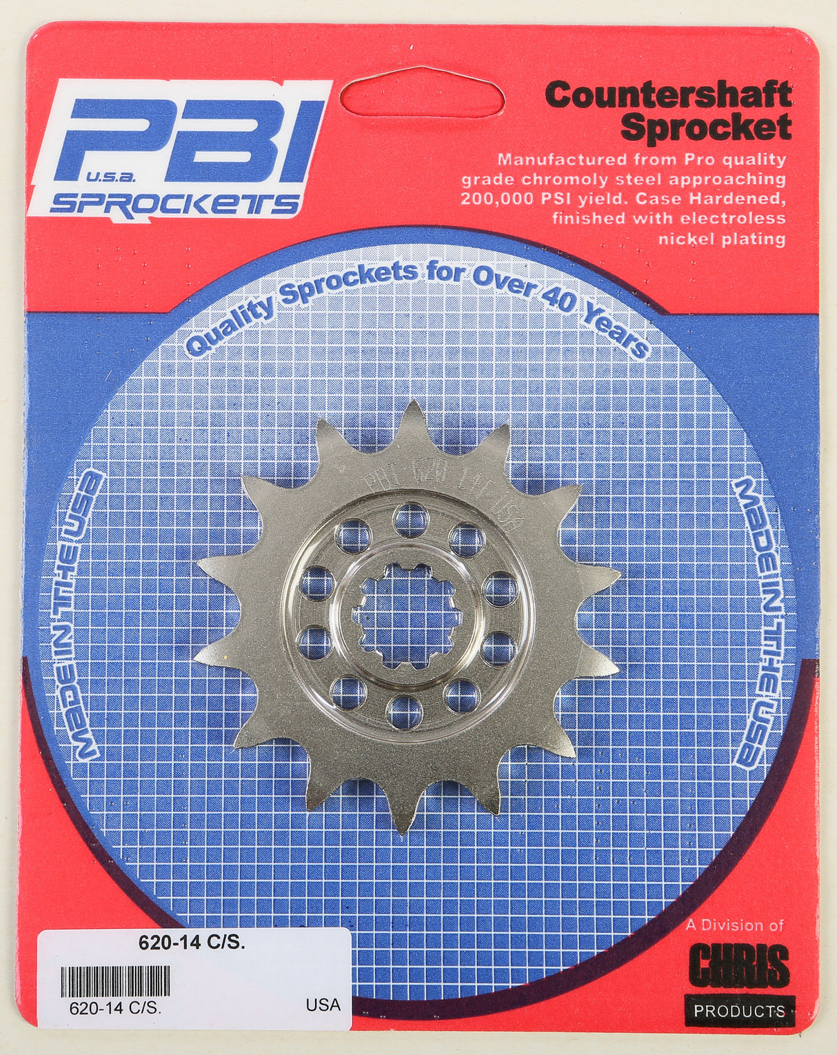 PBIFront Cs Sprocket Steel 14t-520 Kaw/Suz620-14