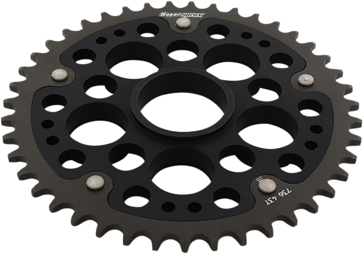 SUPERSPROX Stealth Rear Sprocket - 43 Tooth - Black - Ducati RST-736-43-BLK