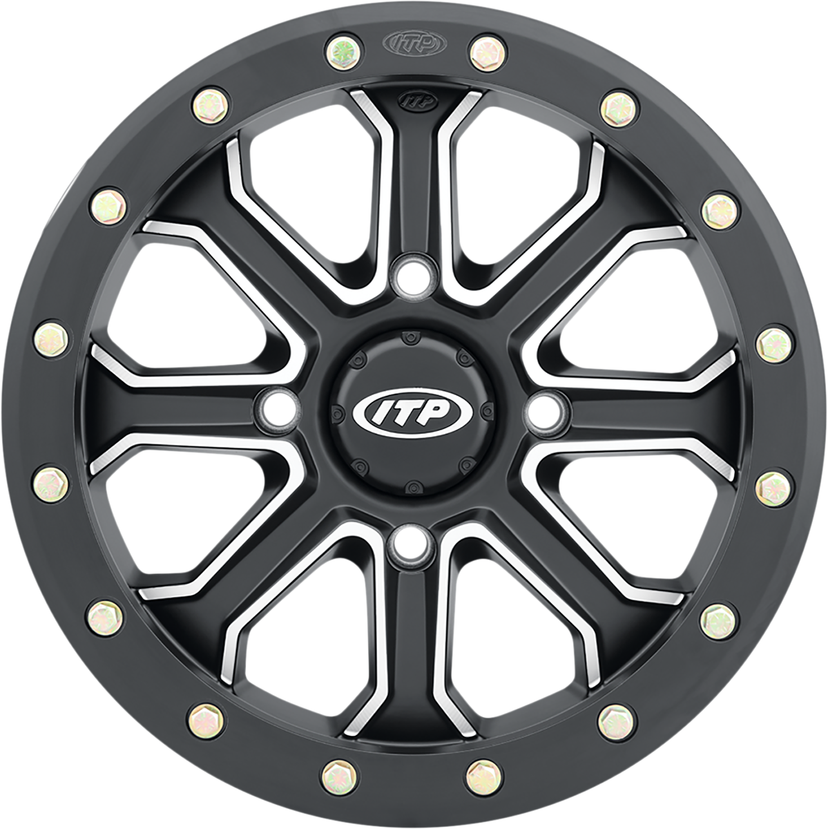 ITP Wheel - Inertia - Front - Black - 14x7 - 4/137 - 6+1 (+50 mm) 1422524727B