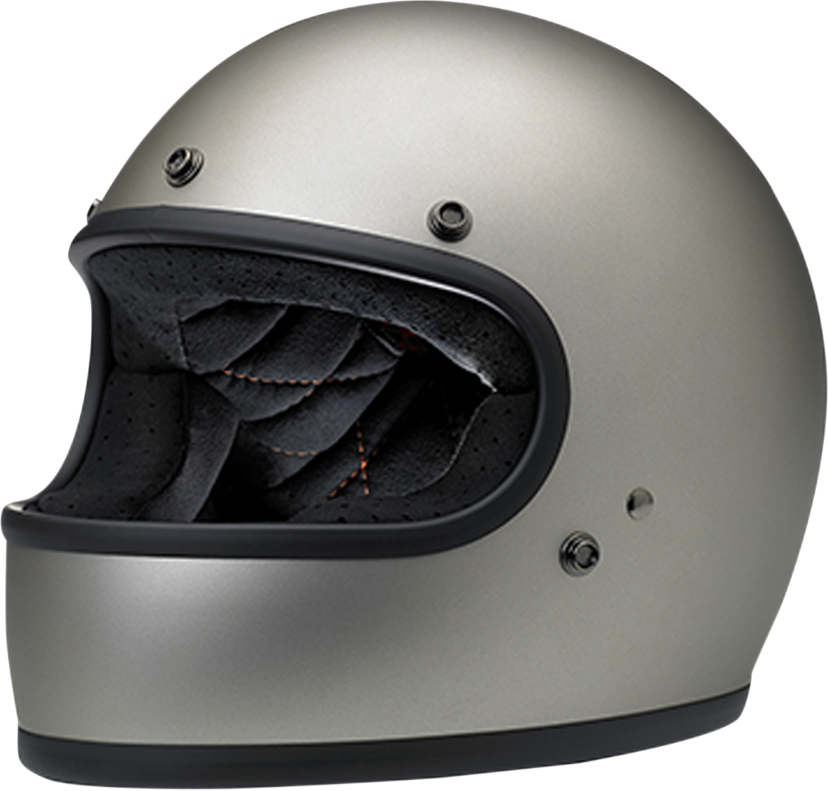 BILTWELL Gringo Helmet - Flat Titanium - Small 1002-203-102