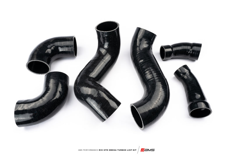 AMS Performance  Nissan R35 GTR Omega Turbo Kit 3in Lower Intercooler Pipes ALP.07.14.0020-1