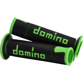 DOMINO A450 Grips - Domino - Black/Green  A45041C4440B7-0
