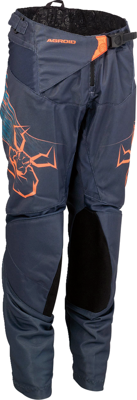 MOOSE RACING Youth Agroid Pants - Blue/Orange - 20 2903-2338