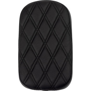 DRAG SPECIALTIES Rear Solo Seat - Wide - Double Diamond - Black Stitch - FLH/FLT '97-'23 0801-1957