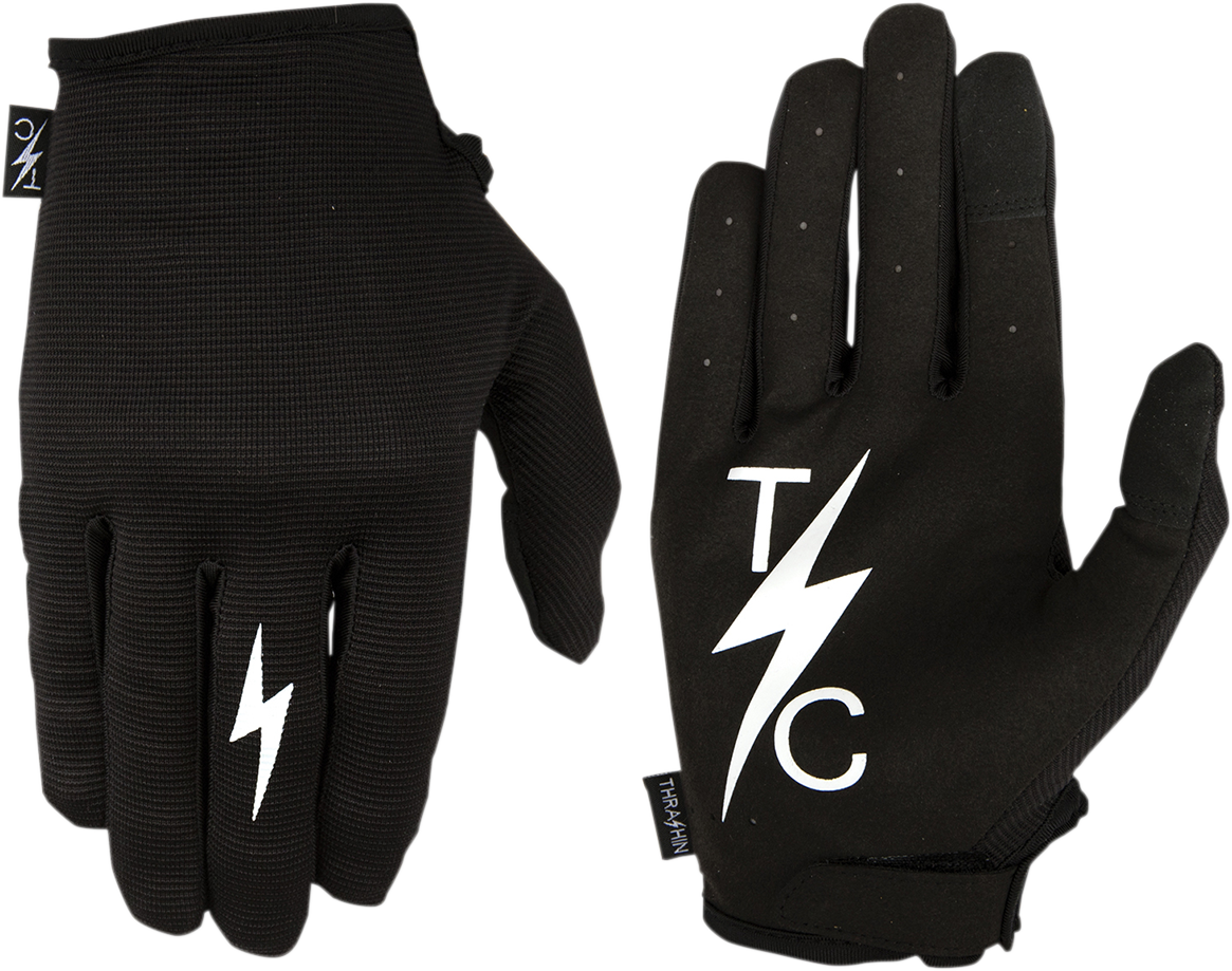 THRASHIN SUPPLY CO. Stealth V2 Gloves - Black - Large SV2-01-010