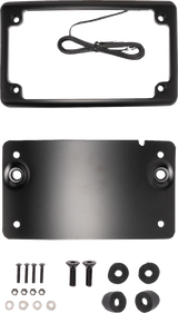 KODLIN MOTORCYCLE License Plate Kit - Curved - Black KUS20100