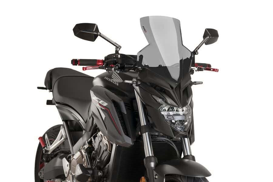 PUIG Windscreen Naked New Gen Sport Dark Smoke 9687F