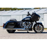 S&S CYCLE 4" Broadhead Slip-On Mufflers  Fishtail  Chrome Indian Challenger/Chieftain  550-1077