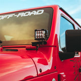 Rigid Industries 2018 Jeep JL - A-Pillar Mount Kit - Mounts Set of D / D-SS / SR-M / Ignite Series 41659