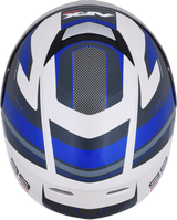 AFX FX-99 Helmet - Recurve - Pearl White/Blue - Large 0101-11123