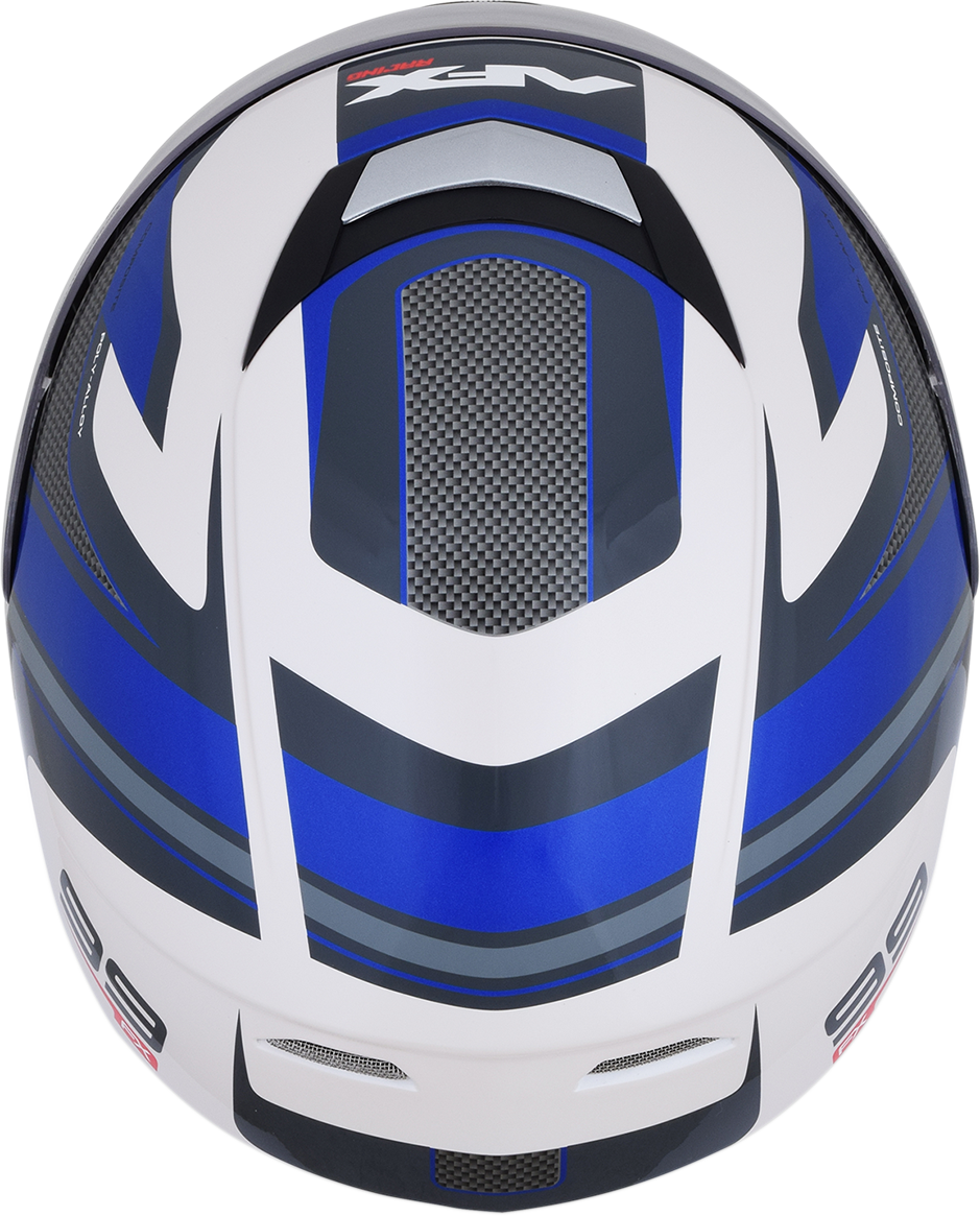 AFX FX-99 Helmet - Recurve - Pearl White/Blue - Small 0101-11121