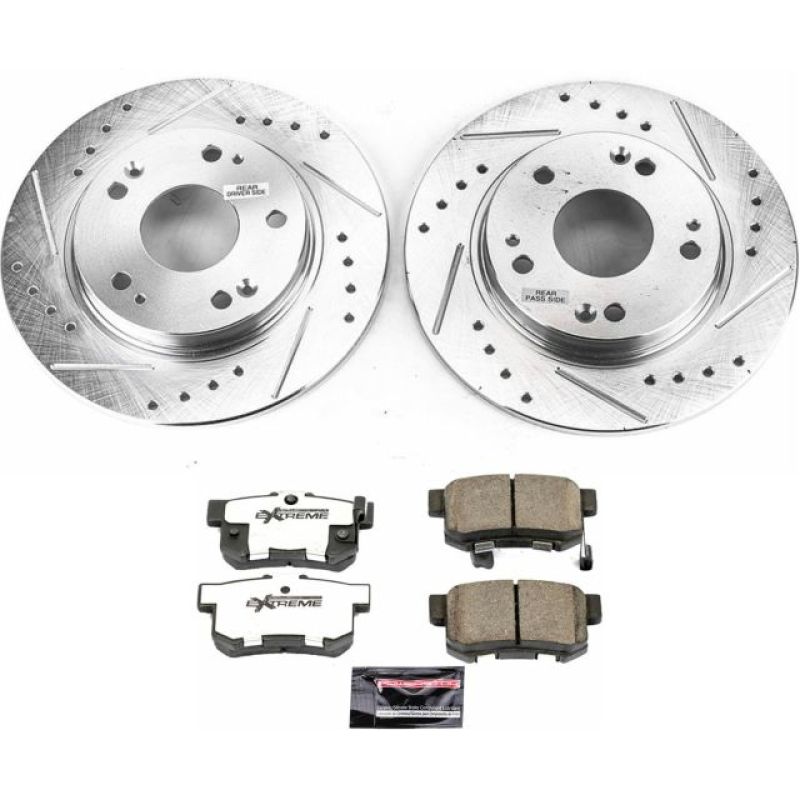 Power Stop 11-15 Honda CR-Z Rear Z26 Street Warrior Brake Kit