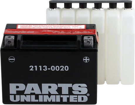 Parts Unlimited Agm Battery - Ytx15l-Bs .66 L Ctx15l-Bs