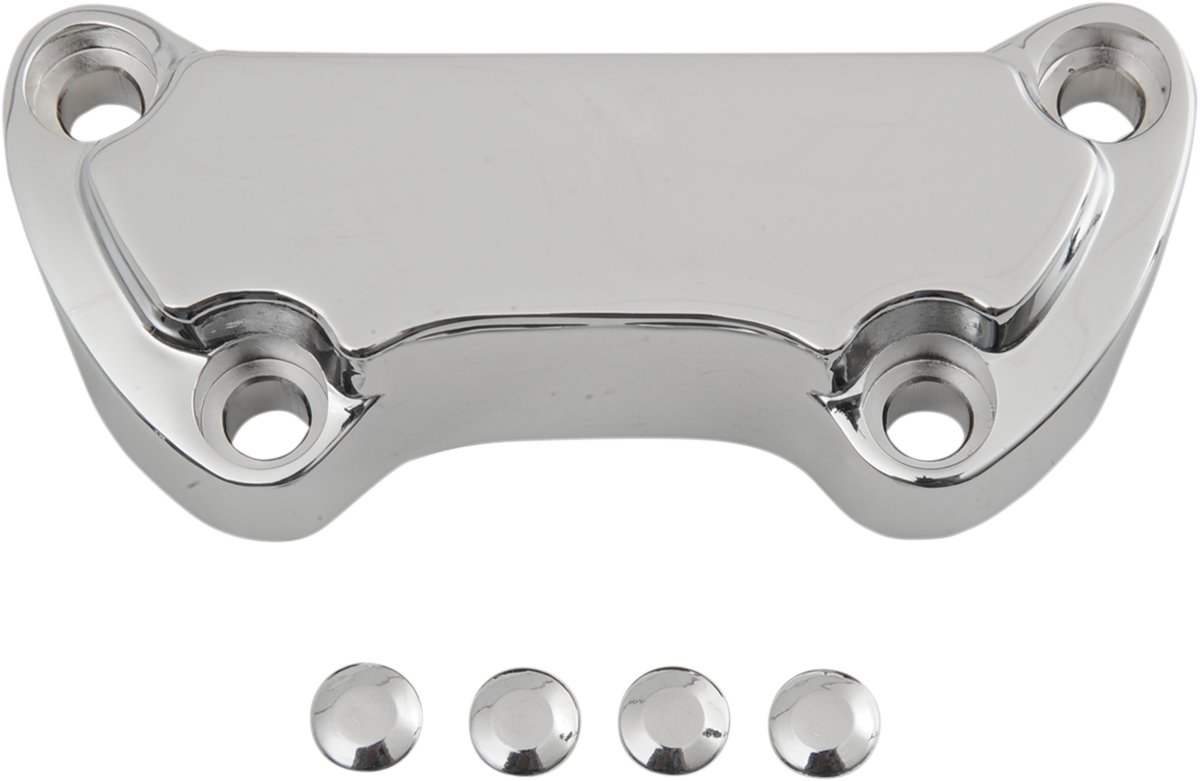 DRAG SPECIALTIES Handlebar Clamp - Scalloped 03-0107SPC