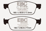 EBC 12+ Ford Focus 2.0 Turbo ST Greenstuff Front Brake Pads DP22145