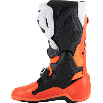 ALPINESTARS Tech 10 Enduro Boots - Fluorescent Orange/Black/White - US 11 2010025-4512-11