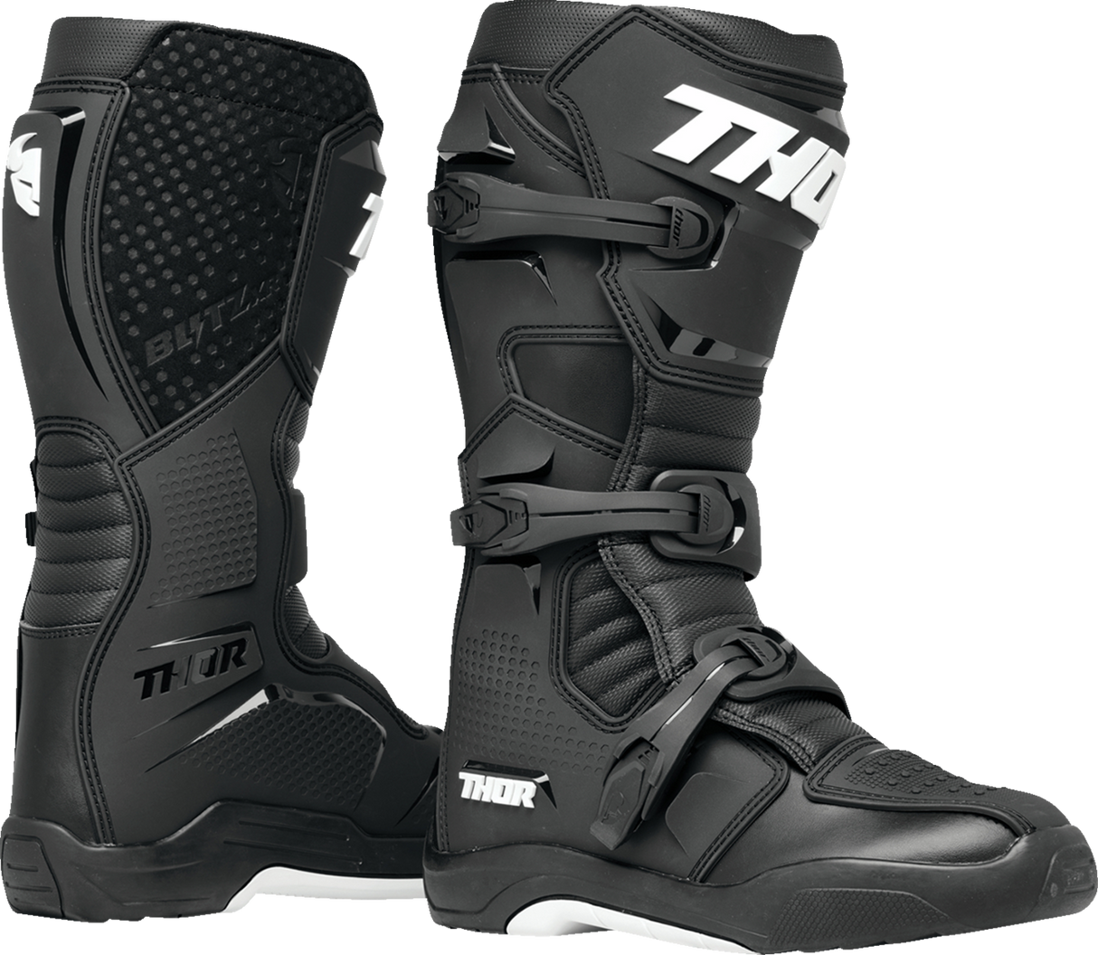 THOR Blitz XR Boots - Black/White - Size 7 3410-3073