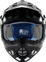 AFX FX-17Y Helmet - Attack - Matte Black/Silver - Large 0111-1401