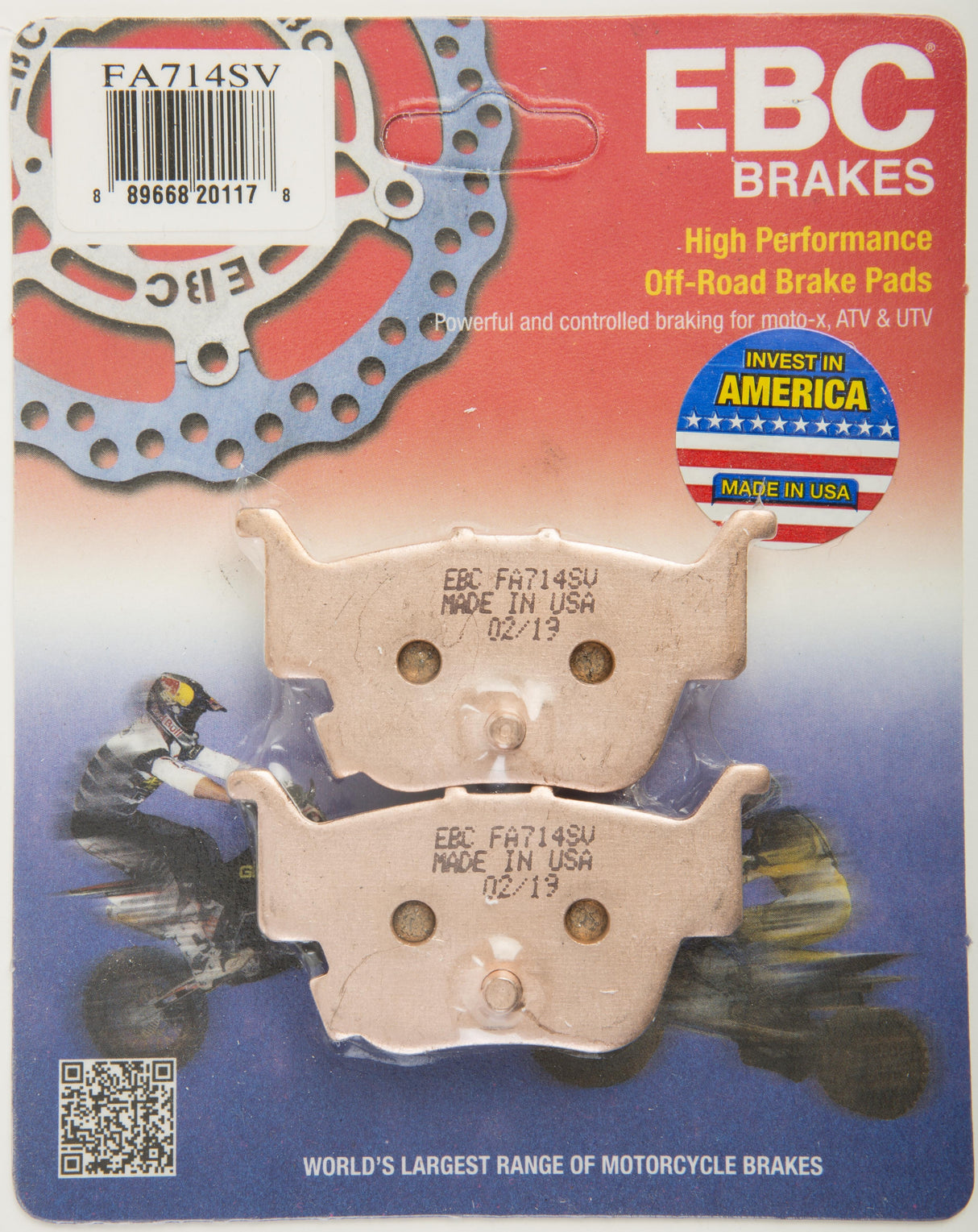 EBC Brake Pads Fa714sv Severe Duty Sv Series FA714SV