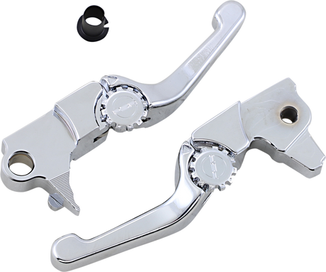 POWERSTANDS RACING Lever Set - Anthem - Shorty - Chrome 12-01662-20