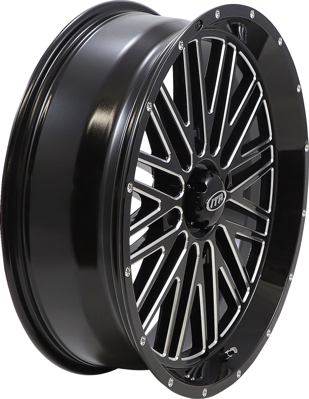 ITP Wheel - Momentum - Front/Rear - Black/Milled - 20x6.5 - 4/156 - 4+2.5 (+10 mm) 2022745731B