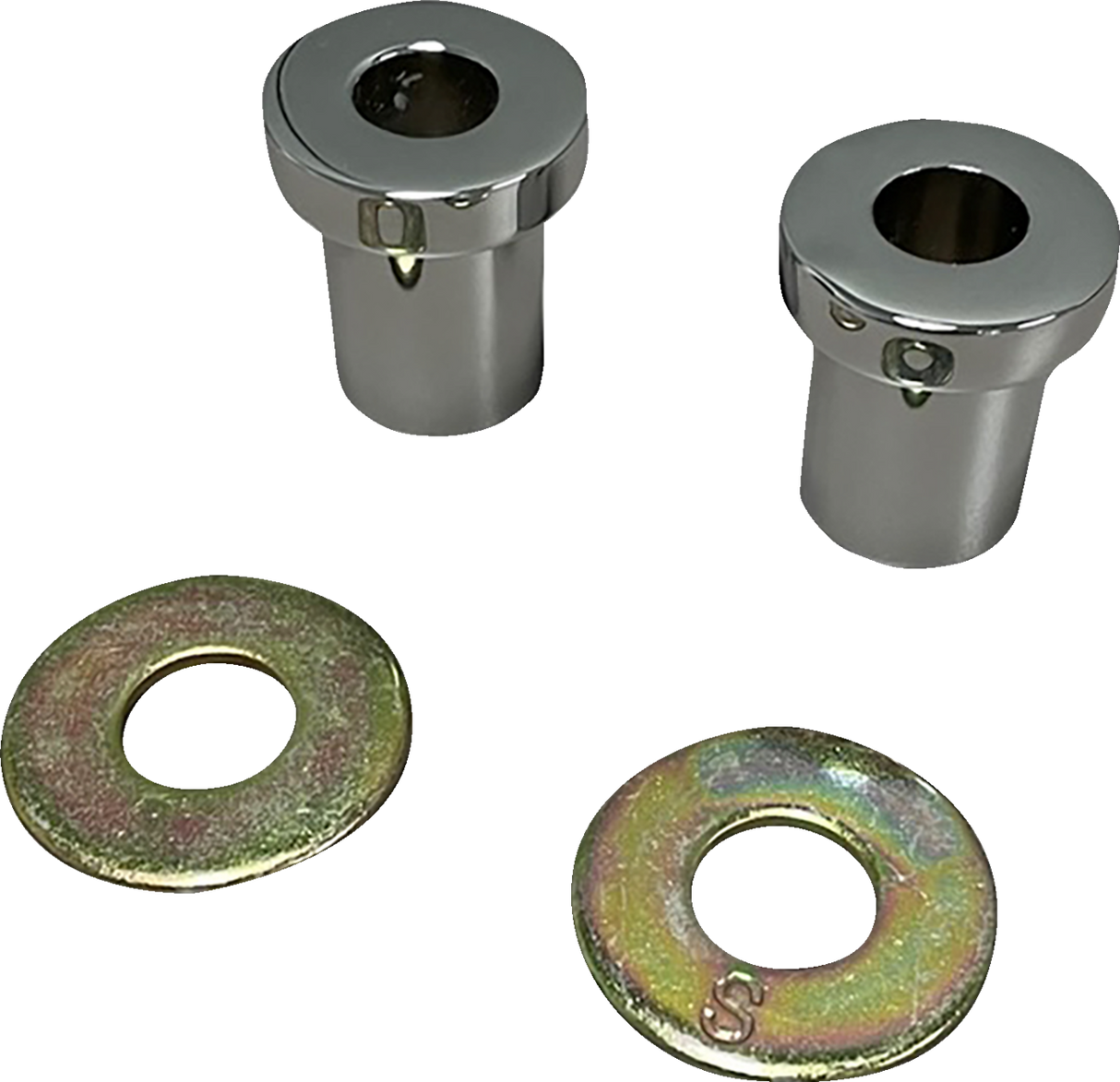 LA CHOPPERS Riser Bushings - Solid - Chrome LA-7400-55C