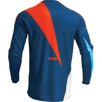 THOR  Youth Sector Edge Jersey - Navy/Orange - 2XS 2912-2239