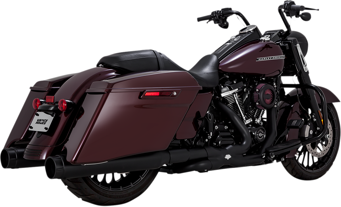 VANCE & HINES 4.5" Torquer Mufflers for FL - Black fits  road glide and Road King models  2017-2024    46674