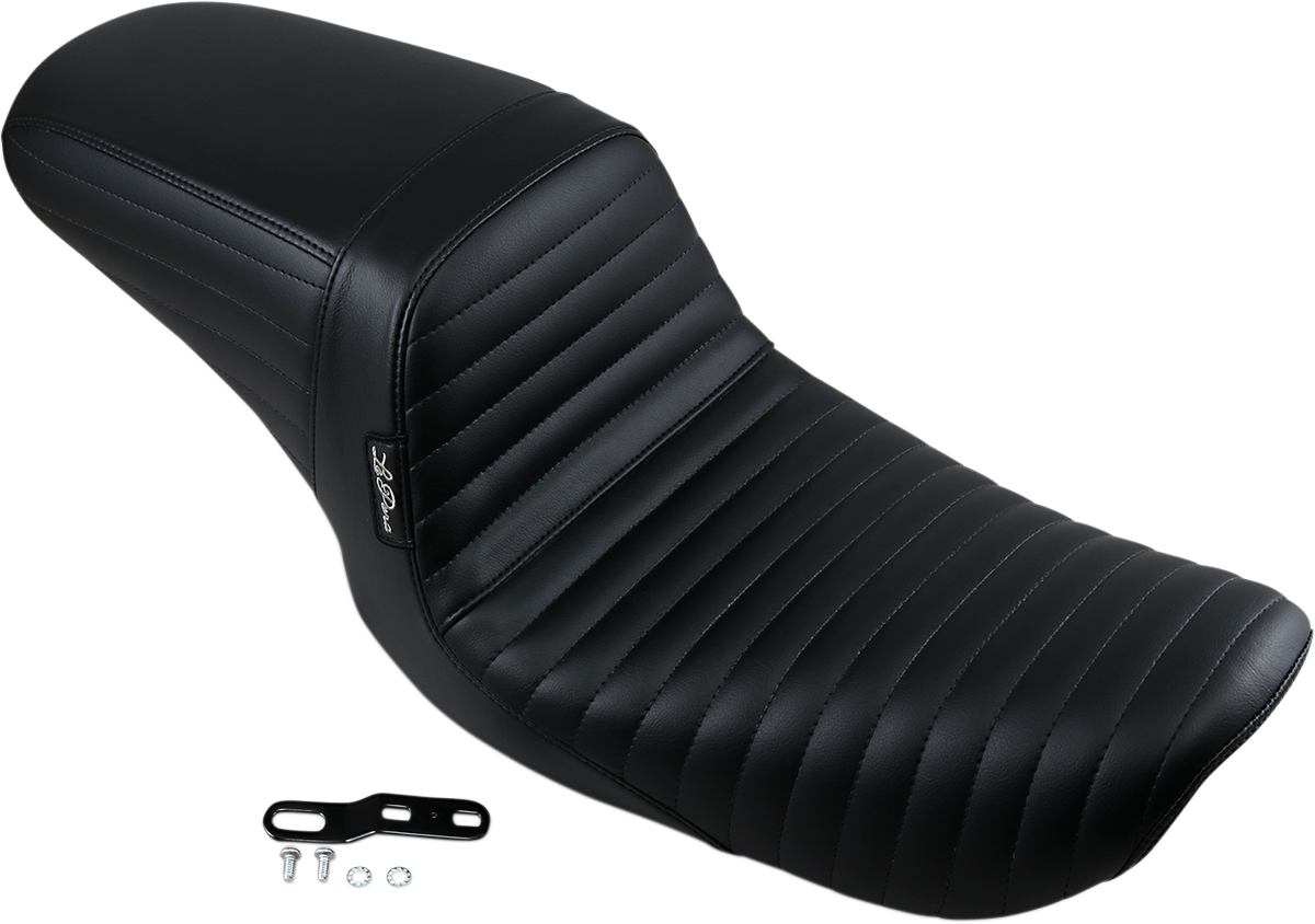 LE PERA Kickflip Seat - Pleated - Black - FXD '96-'03 LN-591PT