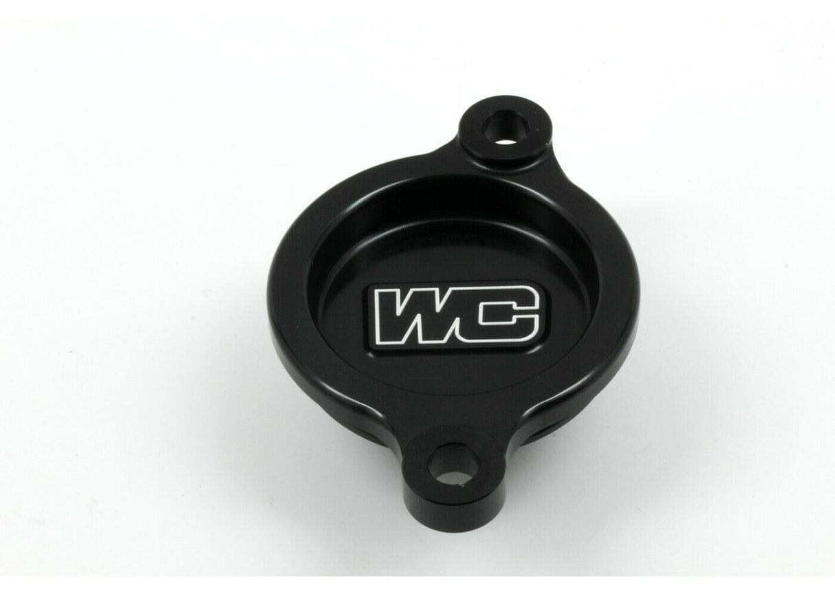 WORKS Oil Filter Cover Black Hon 27-011