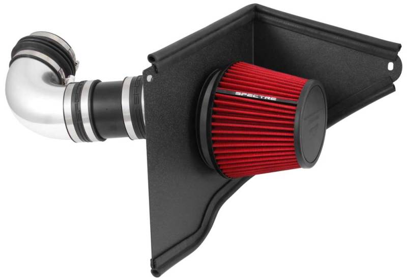 Spectre 08-09 Pontiac G8 V8-6.0/6.2L F/I Air Intake Kit - Polished w/Red Filter 9017