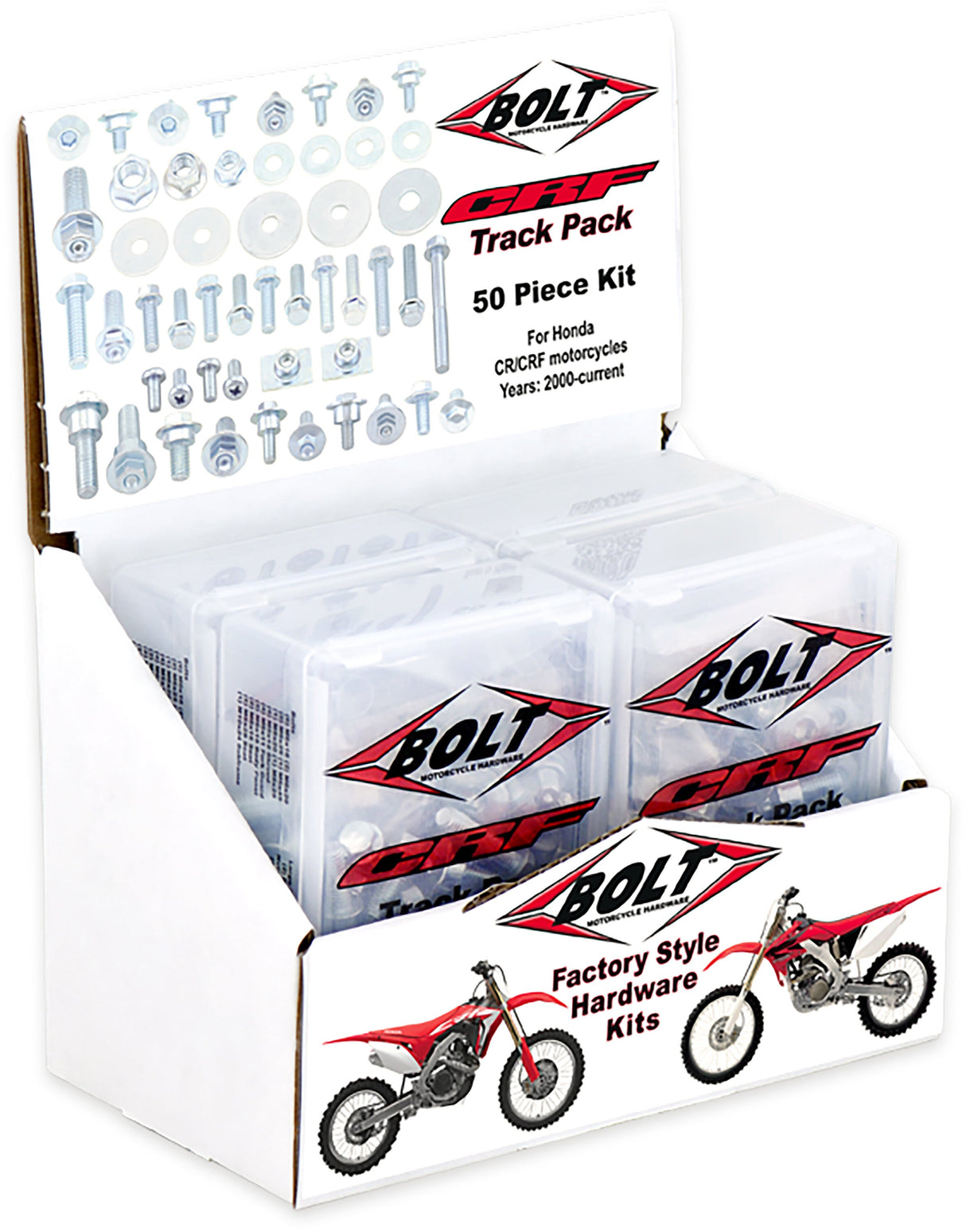 BOLT Crf Track Pack 6/Pk Display 2008-6CRF