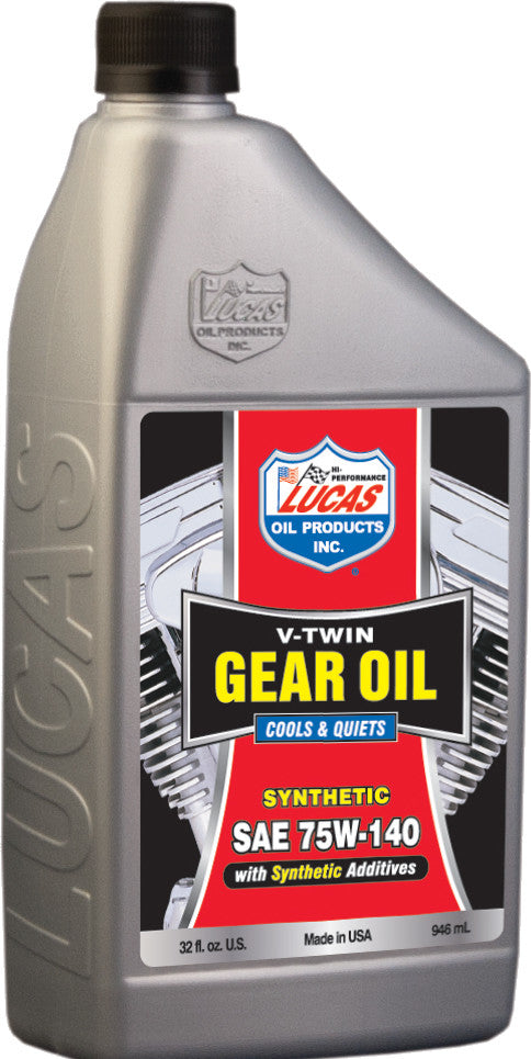 LUCASV-Twin Gear Oil Synthetic 75w-140 1qt10791