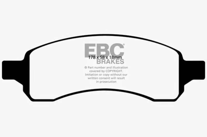 EBC 07+ Buick Enclave 3.6 Yellowstuff Front Brake Pads DP41761R