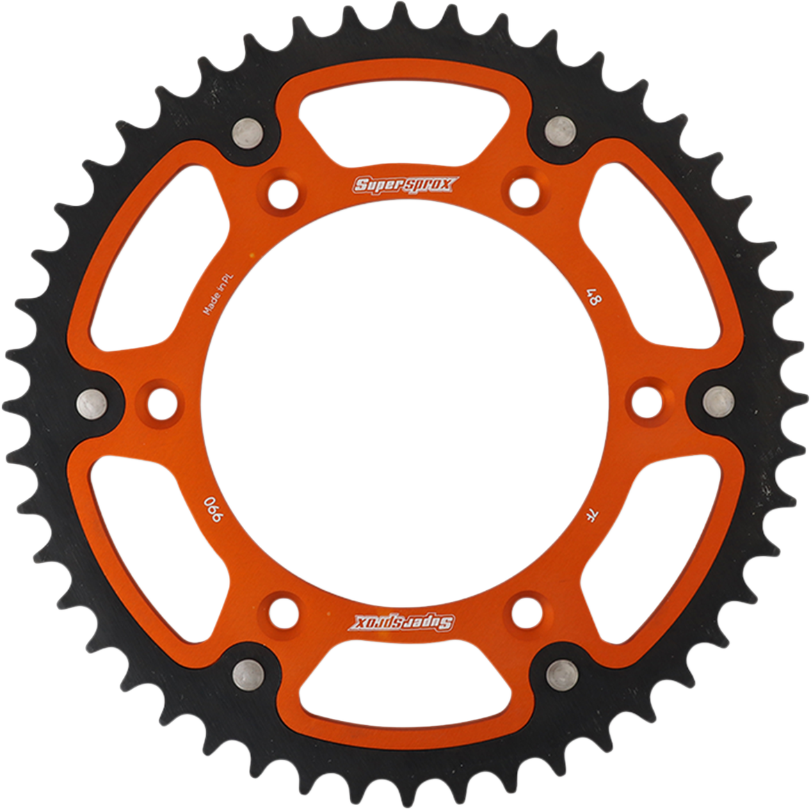 SUPERSPROX Stealth Rear Sprocket - 48 Tooth - Orange - Husaberg/Husqvarna/KTM RST-990-48-ORG