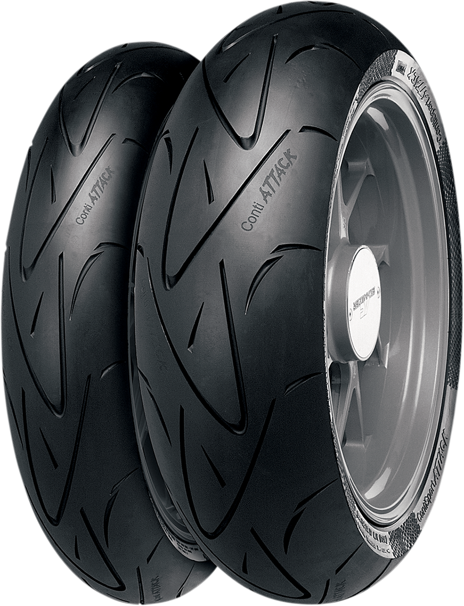 CONTINENTAL Tire - ContiSportAttack - Front - 120/70ZR17 - (58W) 02443990000