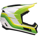 Z1R Youth Dirt Maxx Helmet - Vortex - White/Green - Small 0111-1738