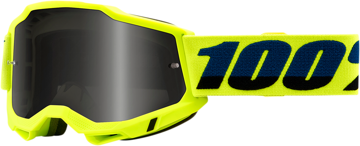 100% Accuri 2 Sand Goggles - Fluo Yellow - Smoke 50020-00003