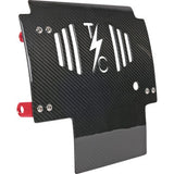 THRASHIN SUPPLY CO. Skid Plate - Carbon Fiber/Gloss - With Red Brackets - FLHX/FLTRX  TSC-3034-2