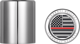 FIGURATI DESIGNS Docking Hardware Covers - American Flag - Contrast Cut - Stainless Steel FD73-DC-2730-SS