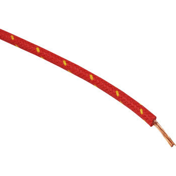 NAMZ 25' Cloth-Braided Wire Spool - 16 Gauge - Red/Yellow NCBW-24