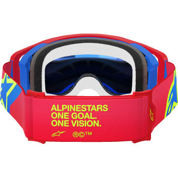 ALPINESTARS GOGGLES Supertech Goggle - Corp - Red/Blue - ABS Vision - Blue Mirror 5100325-3055