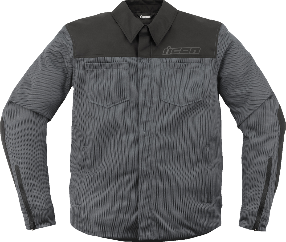 ICON Upstate Mesh CE Jacket - Gray - Small 2820-6223