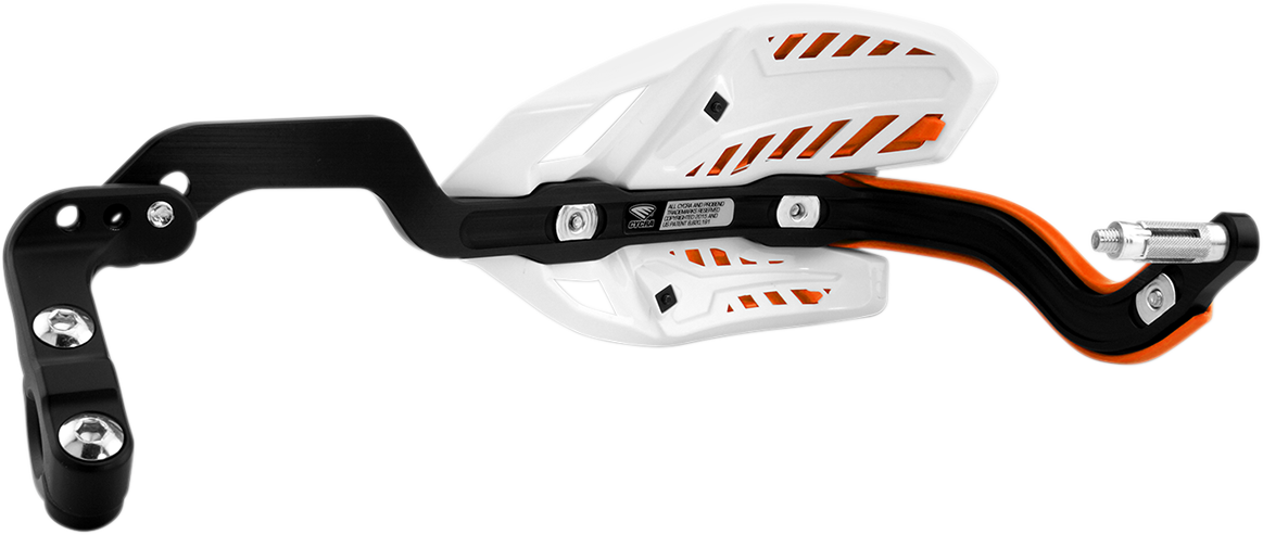 CYCRA Handguards - Ultra - Oversized - White/Orange 1CYC-7408-22X