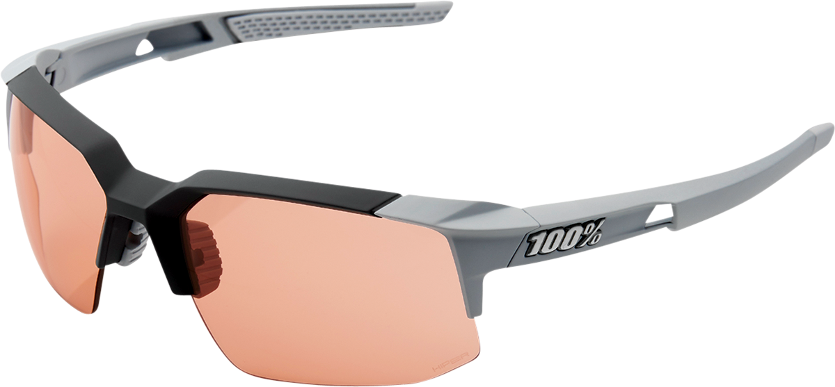 100% Speedcoupe Sunglasses - Stone Gray - Coral Mirror 61031-289-79