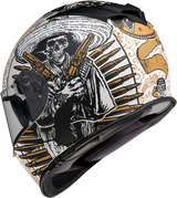 Z1R Warrant Helmet - Sombrero - White/Gold - Medium 0101-14166